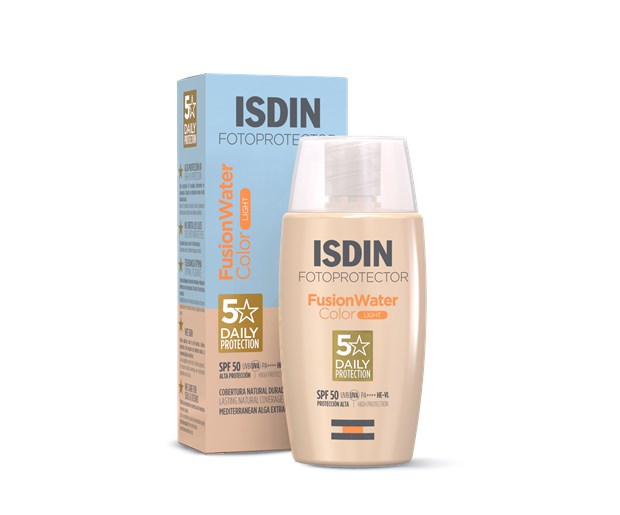 Isdin Sun Obojena Fusion Water krema za lice SPF50 svjetliji ton