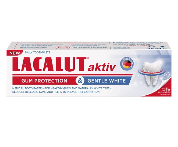Lacalut aktiv gum protection & gentle white zubna pasta