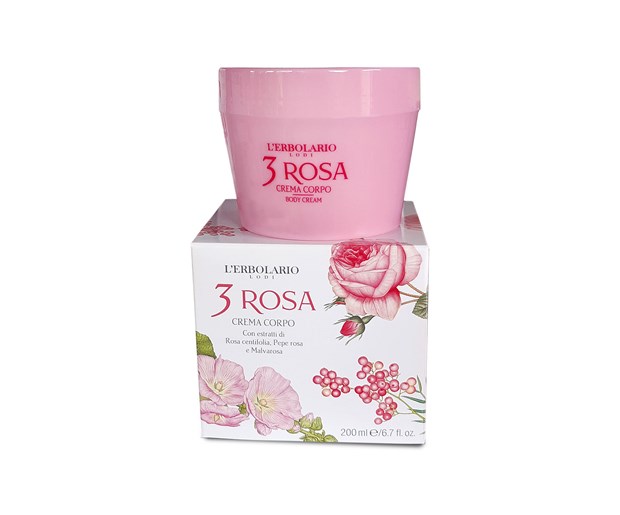 L'erbolario 3 rosa krema za tijelo