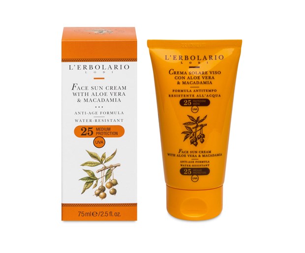 L'erbolario sun krema za lice aloa SPF25