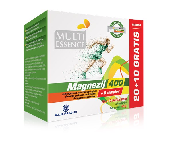 MULTI ESSENCE Magnezij 400 + B complex 20 + 10 vrećica