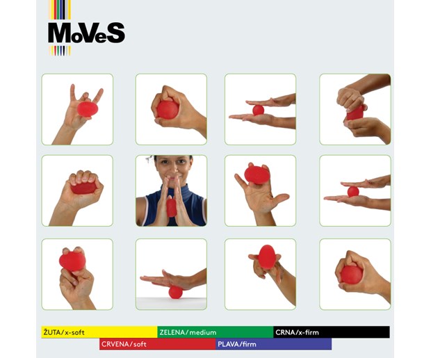 MVS Jaje za vježbanje šake x-firm crno