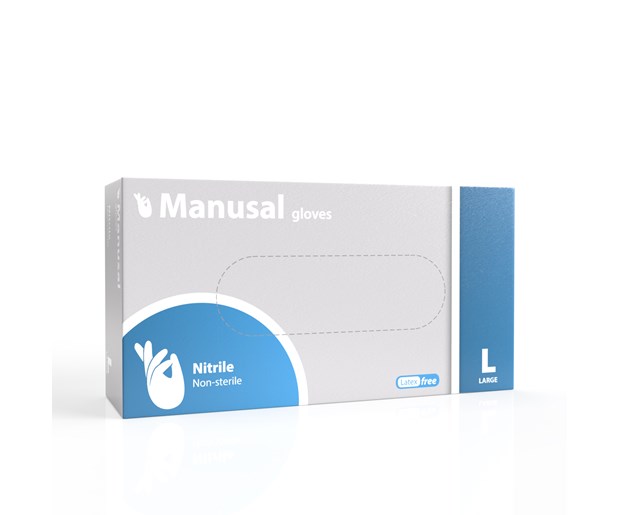Manusal rukavice nitril L