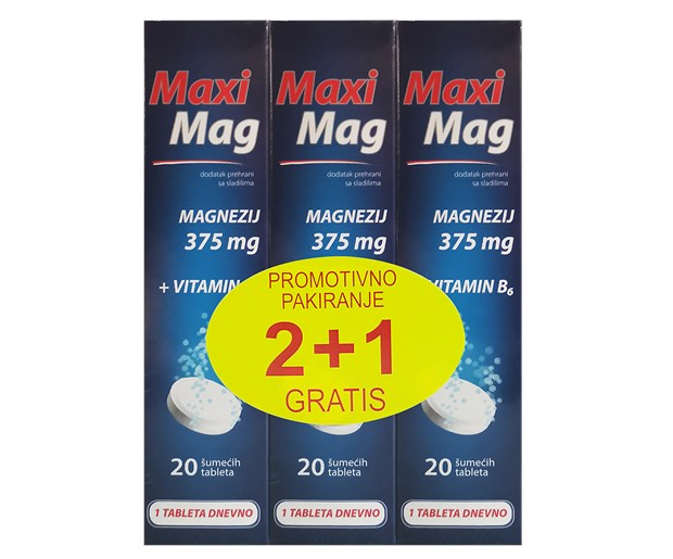 MaxiMag šumeće tablete trio promo