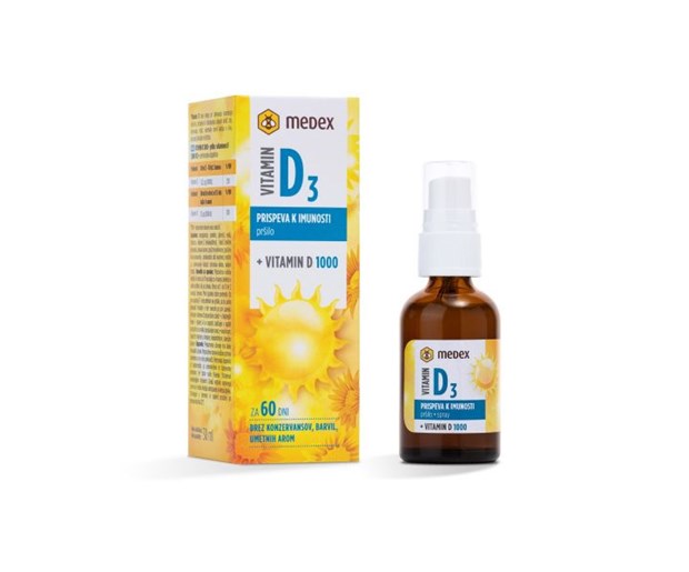 Medex vitamin D3 1000IU u spreju