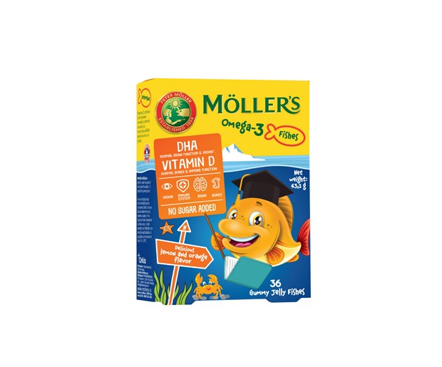 Mollers Omega 3 bomboni ribice naranča