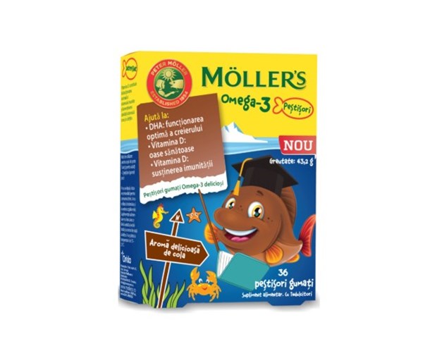 Mollers Omega 3 bomboni ribice cola