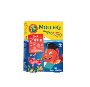 Mollers Omega 3 bomboni ribice jagoda