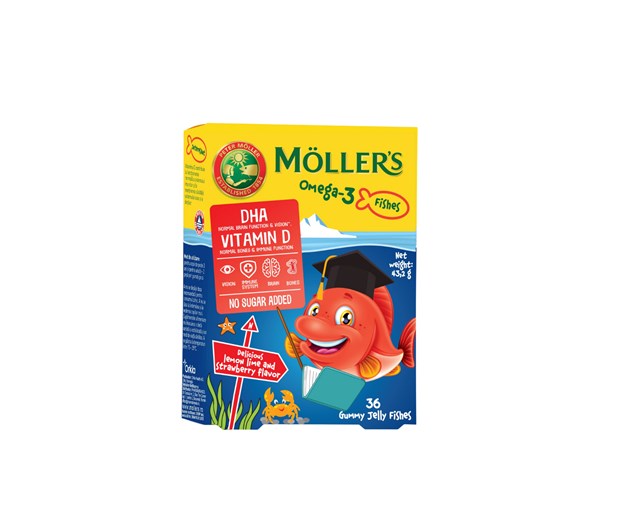 Mollers Omega 3 bomboni ribice jagoda
