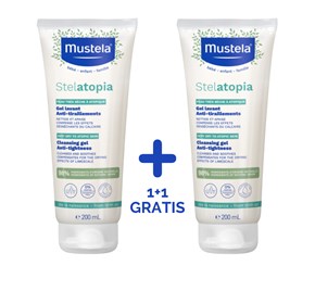 Mustela Stelatopia gel za tuširanje 200ml duo