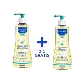 Mustela Stelatopia mliječno ulje za kupanje 500ml duo