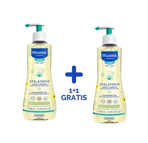 Mustela Stelatopia mliječno ulje za kupanje 500ml duo