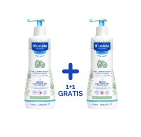 Mustela dermatološki gel 500ml duo