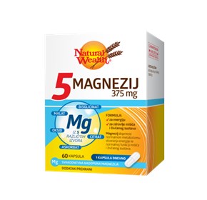 Natural Wealth 5 magnezij 375mg