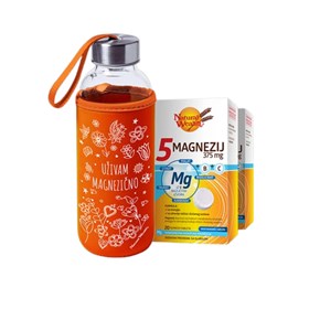Natural Wealth 5 magnezij 375mg + vitamini B i C šumeće tablete promo paket