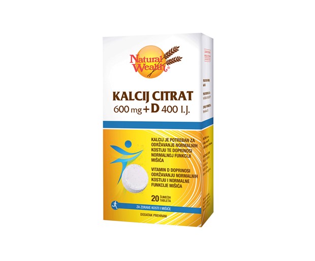 Natural Wealth Kalcij citrat + D