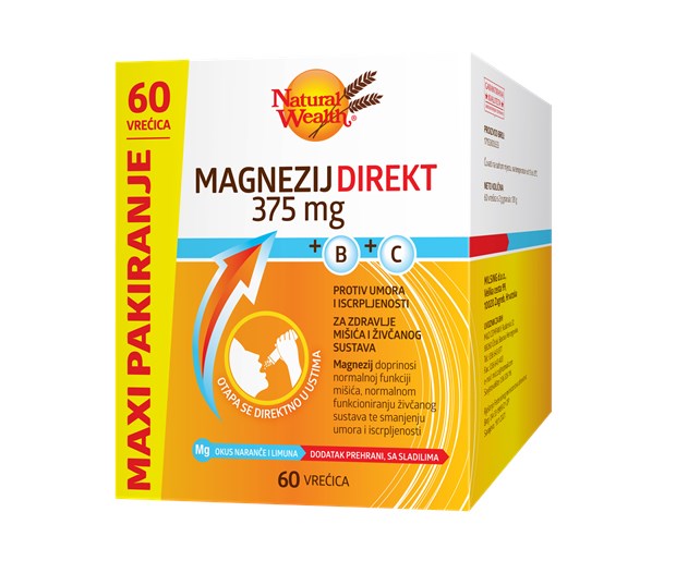 Natural Wealth magnezij 375 direkt 60