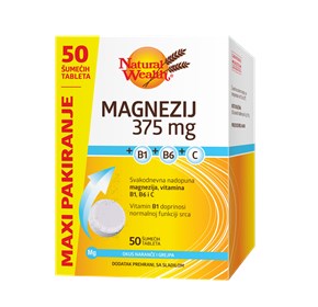 Natural Wealth Magnezij 375 šumeće tablete 50