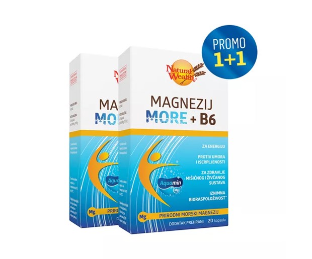 Natural Wealth Magnezij more 1+1 gratis