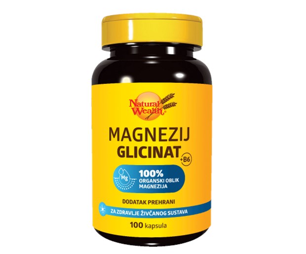 Natural Wealth magnezij glicinat + vitamin B6