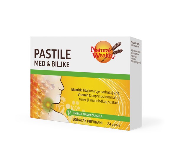 Natural Wealth pastile med i biljke