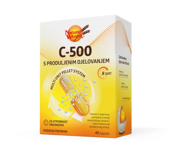 Natural Wealth vitamin C 500 s produljenim djelovanjem
