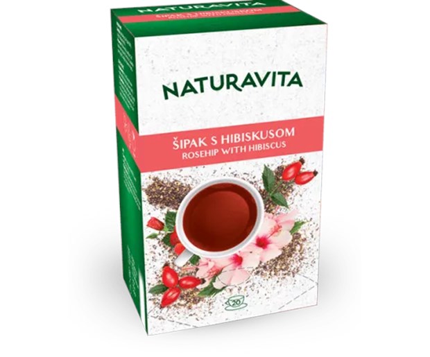 Naturavita čaj šipak hibiskus a20