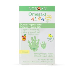 Norsan Alga omega 3 žele bomboni