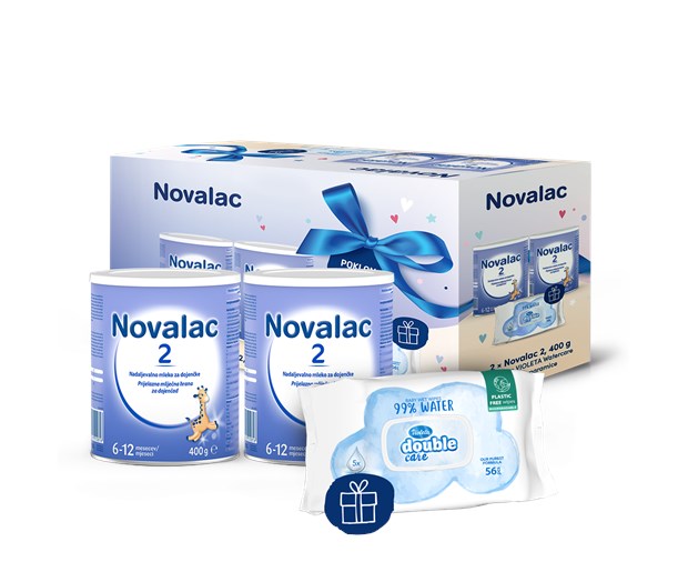 Novalac 2 duo pack + vlažne maramice