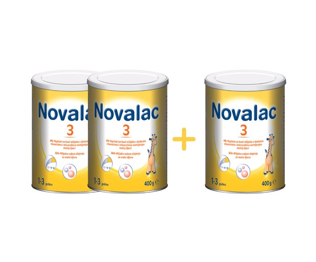 Novalac 3 400g 2+1 promo
