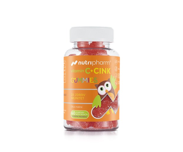 Nutripharm Vitamin C + cink gummies