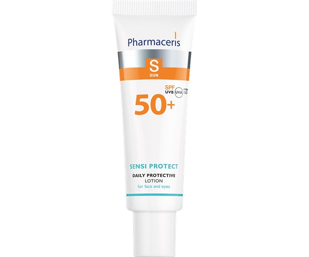 Pharmaceris S Sensi Protect losion za lice i područje oko očiju SPF50+