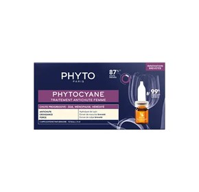 Phyto Cyane ampule protiv progresivnog ispadanja kose žene