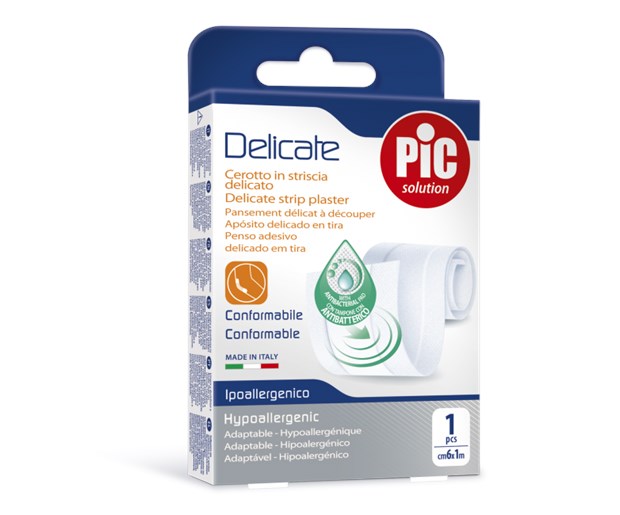 PiC antibakterijski flaster Delicate za rezanje bijeli