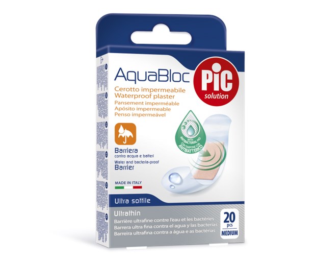 PiC antibakterijski flasteri Aquabloc Medium