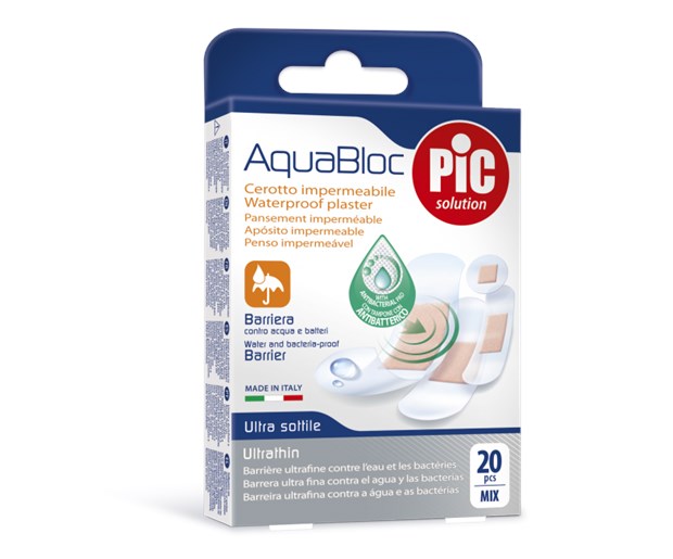 PiC antibakterijski flasteri Aquabloc mix