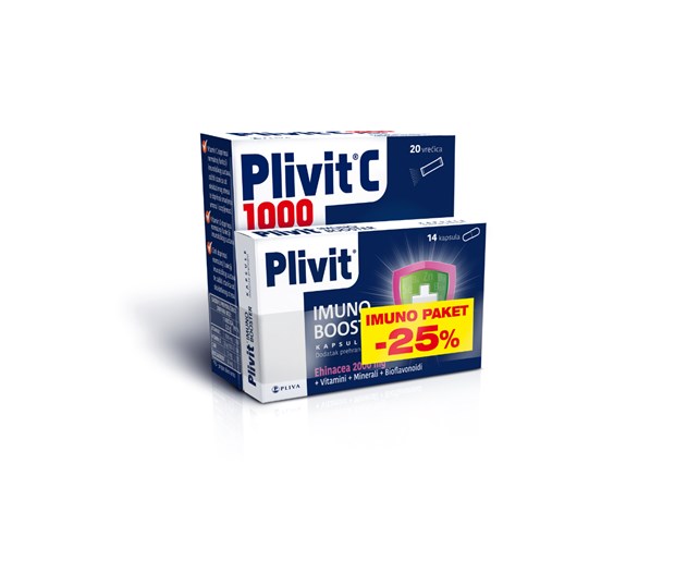 Plivit Imuno Booster + Plivit C 1000 Plus promo