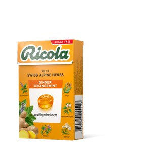 Ricola bomboni đumbir, naranča i metvica