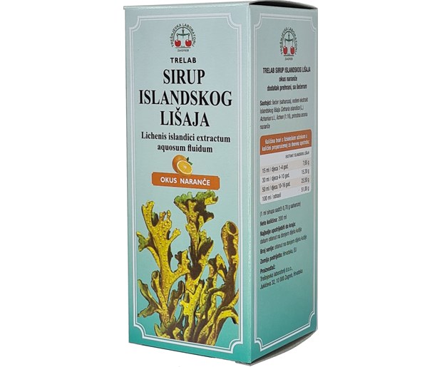Sirup islandskog lišaja okus naranče 125ml