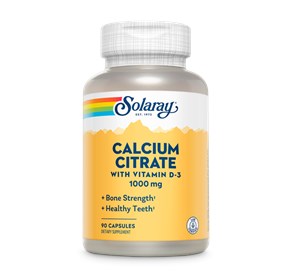 Solaray Kalcij citrat + vitamin D3