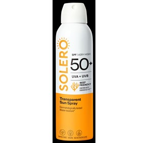 Solero Sun transparentni sprej SPF50+ 