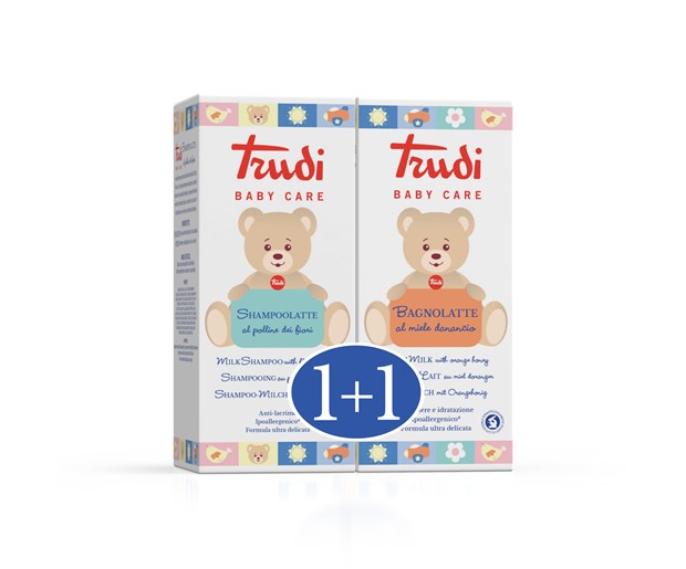 Trudi mliječna kupka s medom naranče 250ml + šampon s ekstraktom cvjetne peludi 250ml