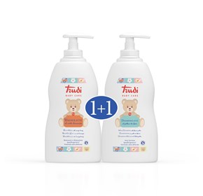 Trudi mliječna kupka s medom naranče 500ml + šampon s ekstraktom cvjetne peludi 500ml