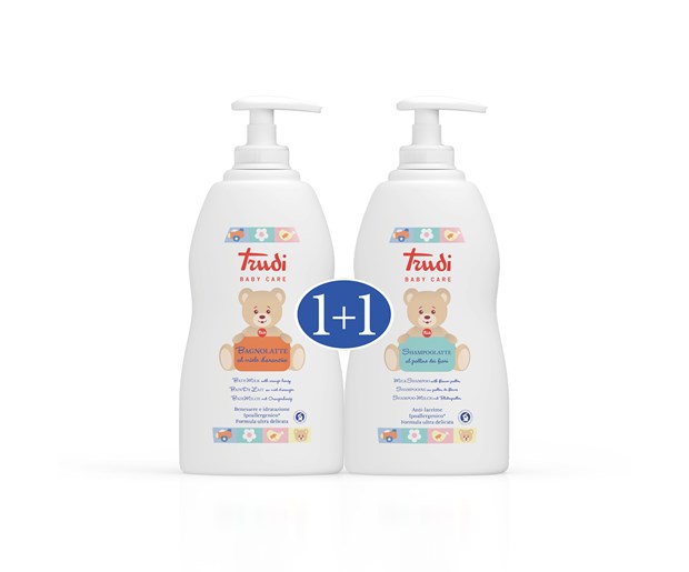Trudi mliječna kupka s medom naranče 500ml + šampon s ekstraktom cvjetne peludi 500ml