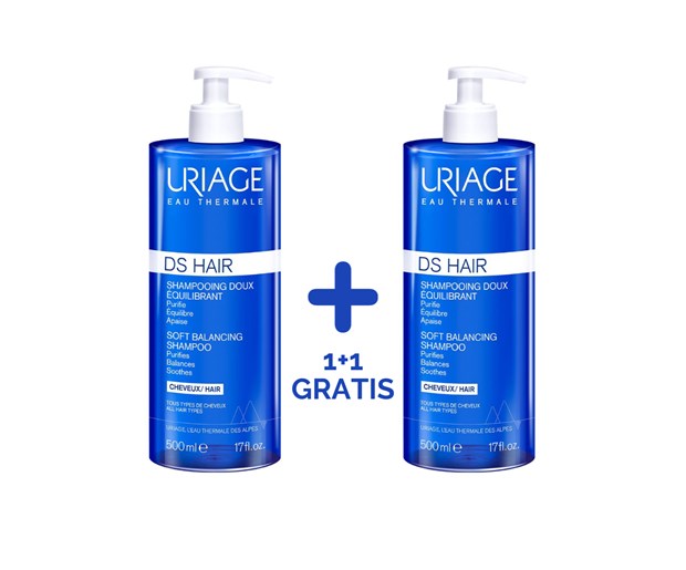 Uriage DS hair nježni šampon 500ml duo