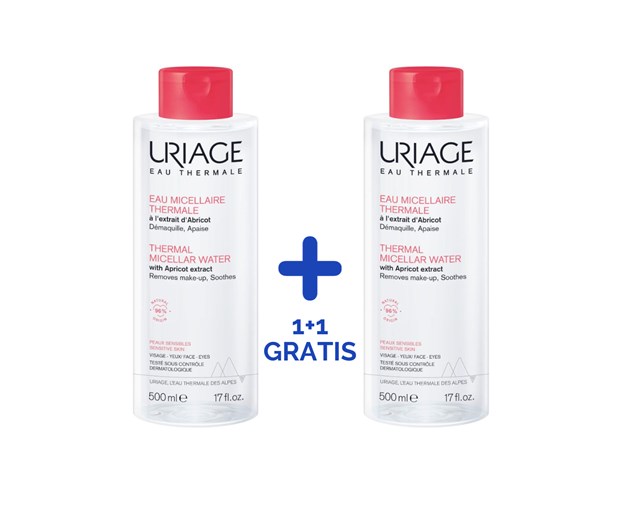 Uriage micelarna voda protiv crvenila 500ml duo