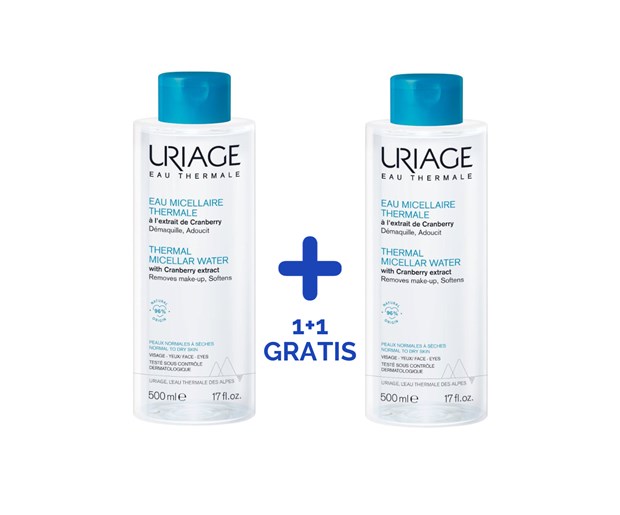Uriage micelarna voda za normalnu i suhu kožu 500ml duo