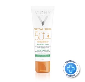 Vichy Capital Soleil matirajuća 3u1 njega SPF50+ 50ml