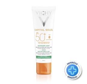 Vichy Capital Soleil matirajuća 3u1 njega SPF50+ 50ml