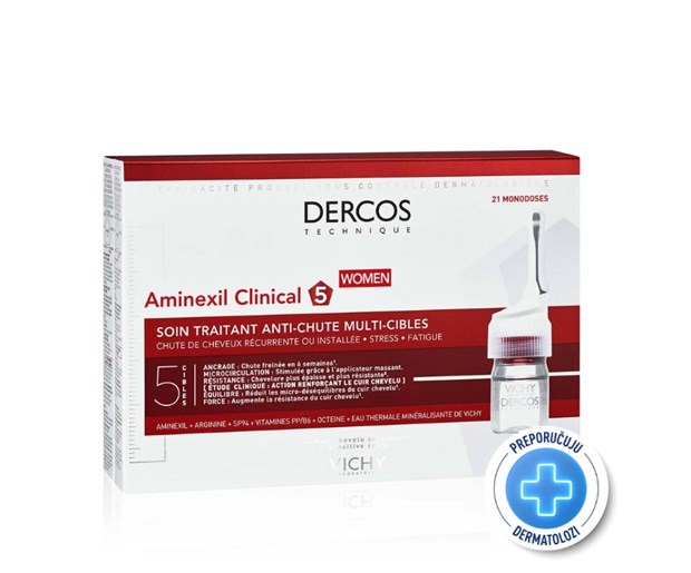 Vichy Dercos Aminexil ampule protiv ispadanja kose za žene 21x6ml